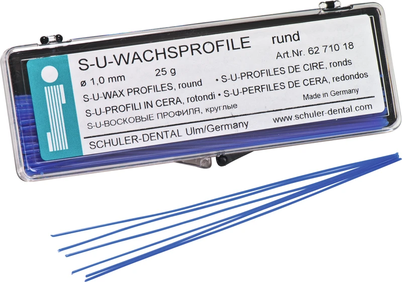 S-U-Wachsprofile  Packung  25 g Wachsprofile rund, 1 mm