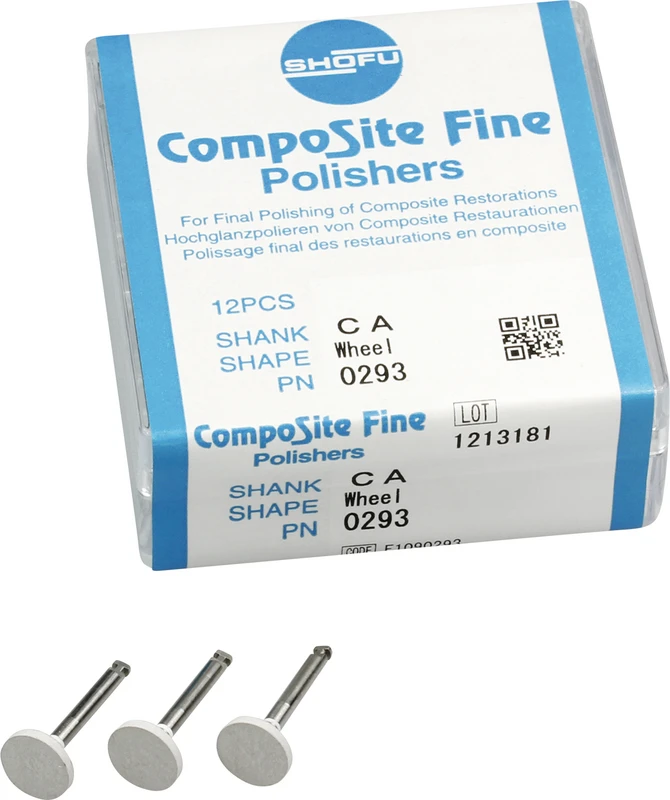 CompoSite  Packung  12 Stück weiß fein, RA, Figur Rad, ISO 090