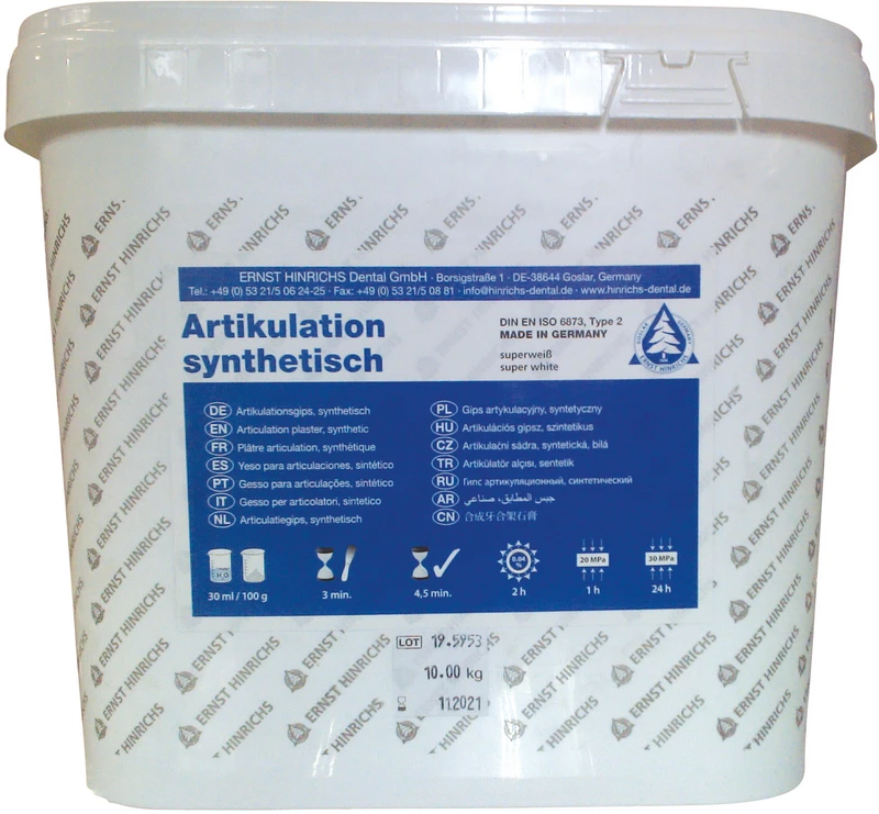 Artikulationsgips - synthetisch  Eimer  10 kg