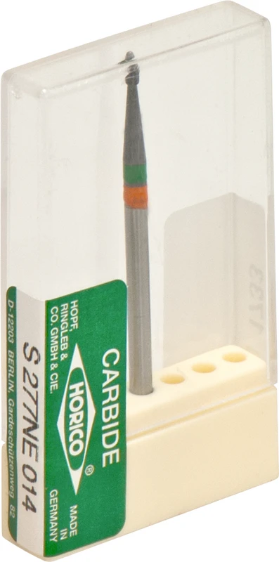 HM-Fräser 277NE\NEF  Stück  schwarz besch., Kreuzverzahnung, orange-grün, HP, Figur 277, 3 mm, ISO 014