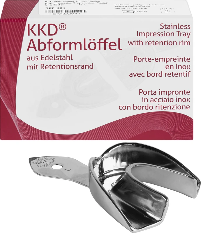 KKD® Abformlöffel Kieferorthopädie  Stück  UK-15, L, voll
