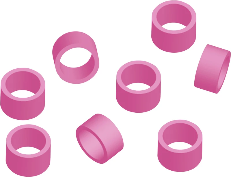 Codierringe  Packung  50 Stück pink
