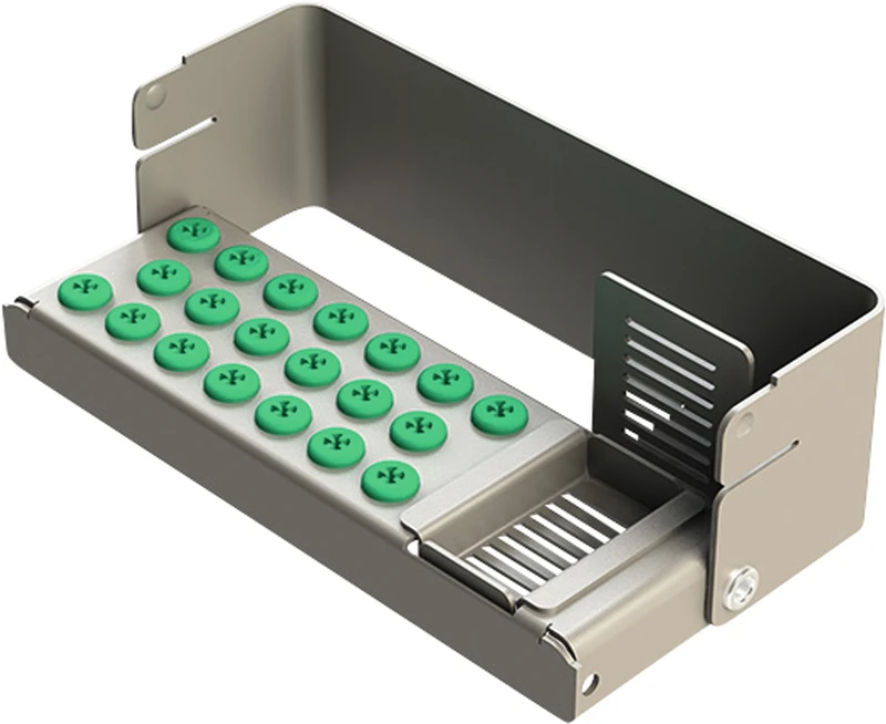 PLUG IN PLUS  Stück  für 20 Instrumente, grün, 11 x 3,5 x 3,4 cm