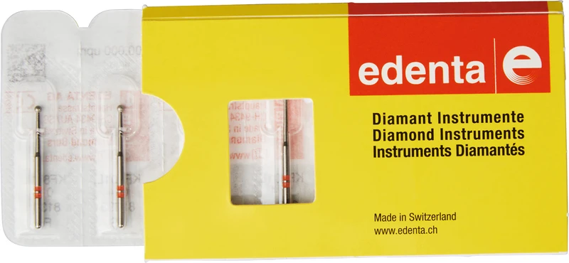 K-Diamanten FG  Packung  5 Stück 2 x rot, FG, Figur 697, ISO 014