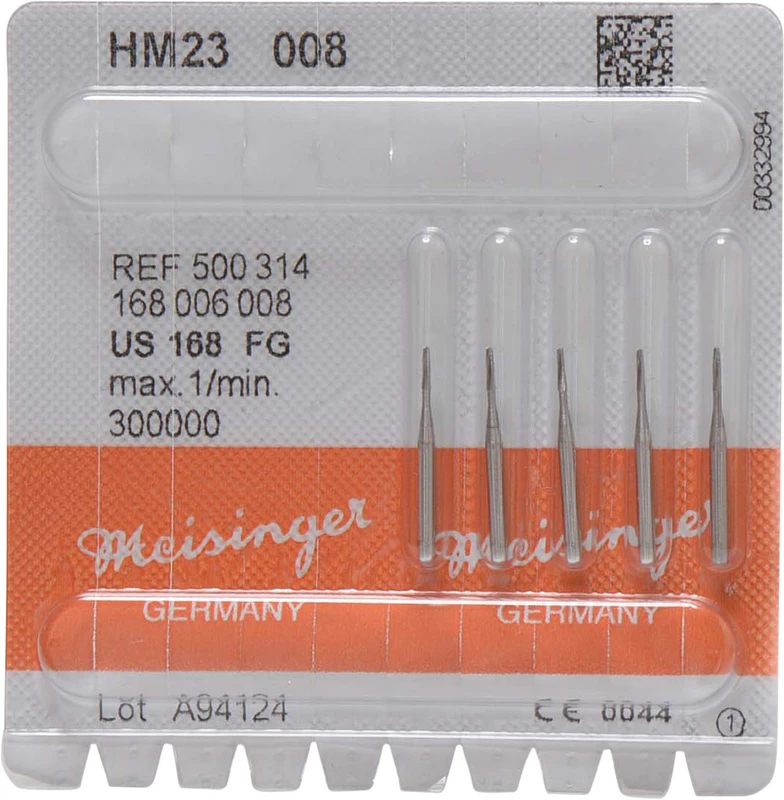 HM-Bohrer 23  Packung  5 Stück FG, Figur 168, 3,6 mm, ISO 008