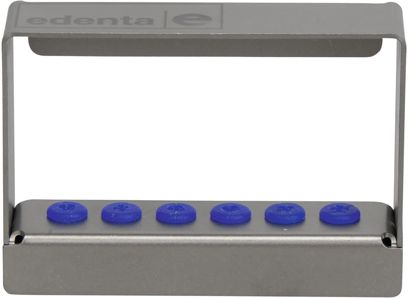 Bohrerständer  Stück  für 6 FG, HP oder RA Instrumente, 72 x 20 x50 mm