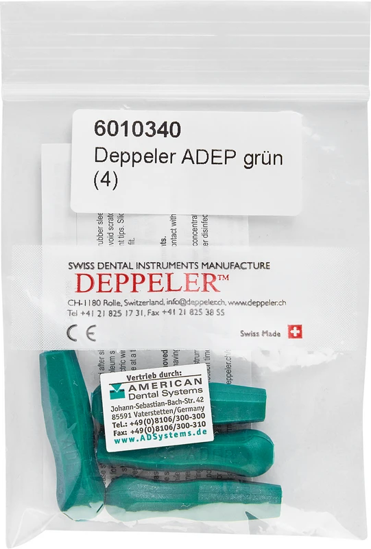 DEPPELER® ADEP-Griffe  Packung  4 Stück grün