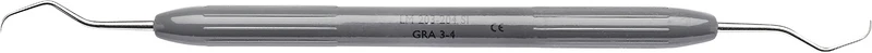 LM Gracey  Stück  Figur 3\4, Frontzähne\Prämolaren, dunkelgrau, LM-ErgoNorm Griff