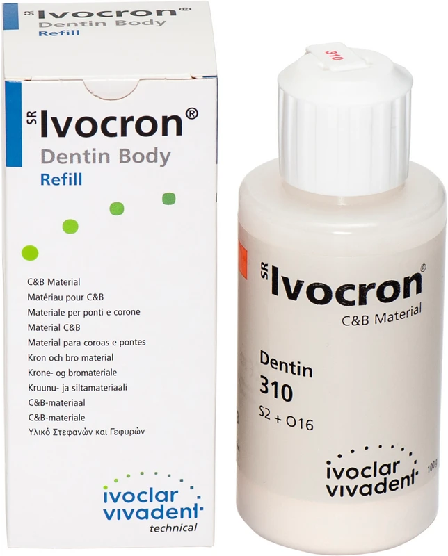 SR Ivocron®  Flasche  100 g Pulver dentin 310\3A