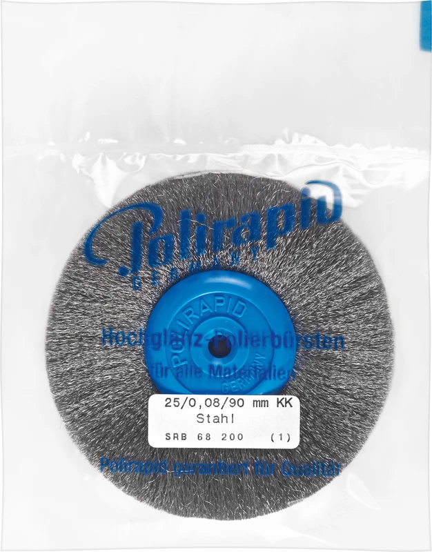 Rundbürsten Draht  Stück  Bessemer Stahldraht, Ø 90 mm, Draht: 0,08 mm