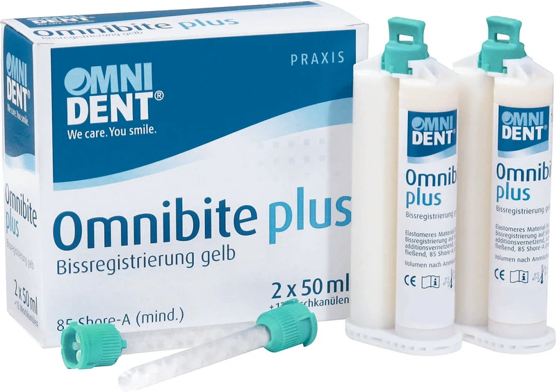 Omnibite plus  Packung  2 x 50 ml Doppelkartusche, 12 Mischkanülen