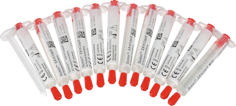 Durelon  Packung  12 x 3,4 ml Spritze Universalflüssigkeit, 1 Kolbenstange