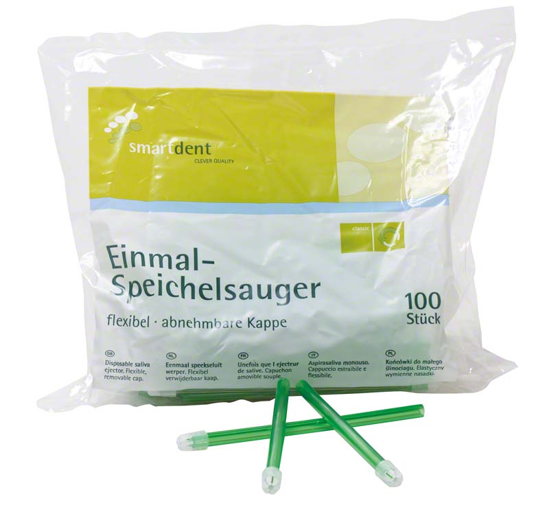 smart Speichelsauger  Packung  100 Stück grün