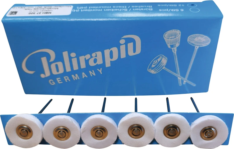 Miniaturbürsten Scheibe  Packung  12 Stück HP, Microfaser, Ø 21 mm