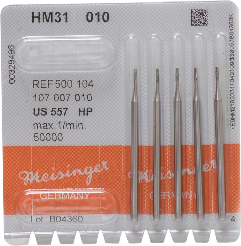 HM-Bohrer 31  Packung  5 Stück HP, Figur 107, 4,1 mm, ISO 010