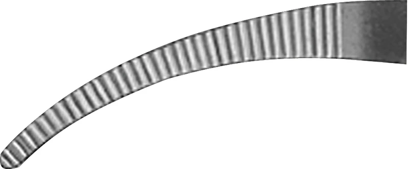 Arterienklemme nach Micro-Halsted  Stück  BH109R, 125 mm, gebogen