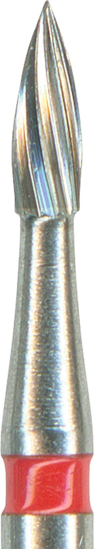 HM-Finierer TC46  Packung  5 Stück rot, 12 Schneiden, FG, Figur 254 Flamme, 3,5 mm, ISO 012