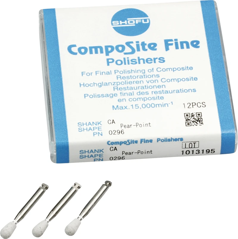 CompoSite  Packung  12 Stück weiß fein, RA, Figur Birne, ISO 033