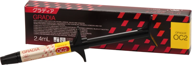 GC GRADIA®  Spritze  2,4 ml Paste opaker OC 2