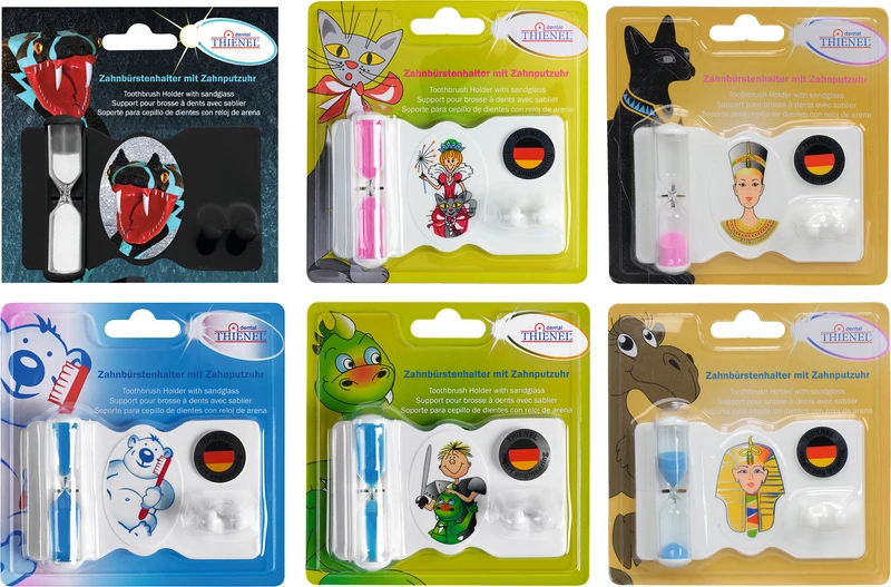 Zahnbürstenhalter mit Uhr  Stück  Königin