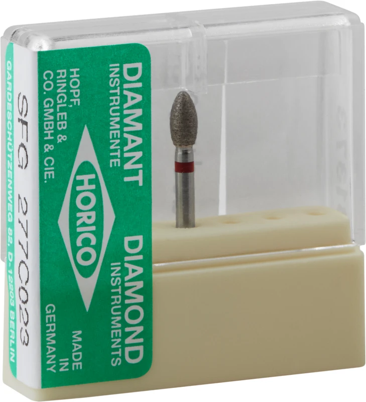 Sinterdiamantschleifer 277  Stück  SFG, rot fein, FG, Figur 277 C, 4,5 mm, ISO 023