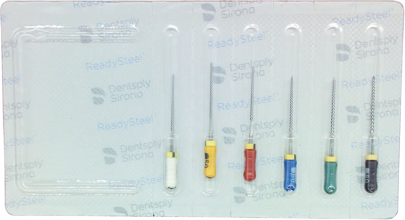 READYSTEEL K-Files  Sortiment  6 Stück 25 mm ISO 045-080