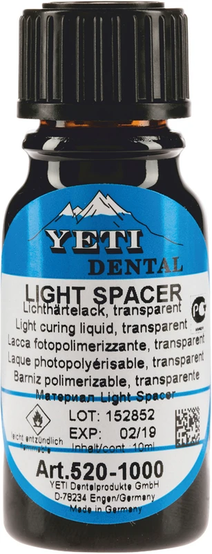 Light Spacer  Flasche  10 ml Lichthärtelack transparent