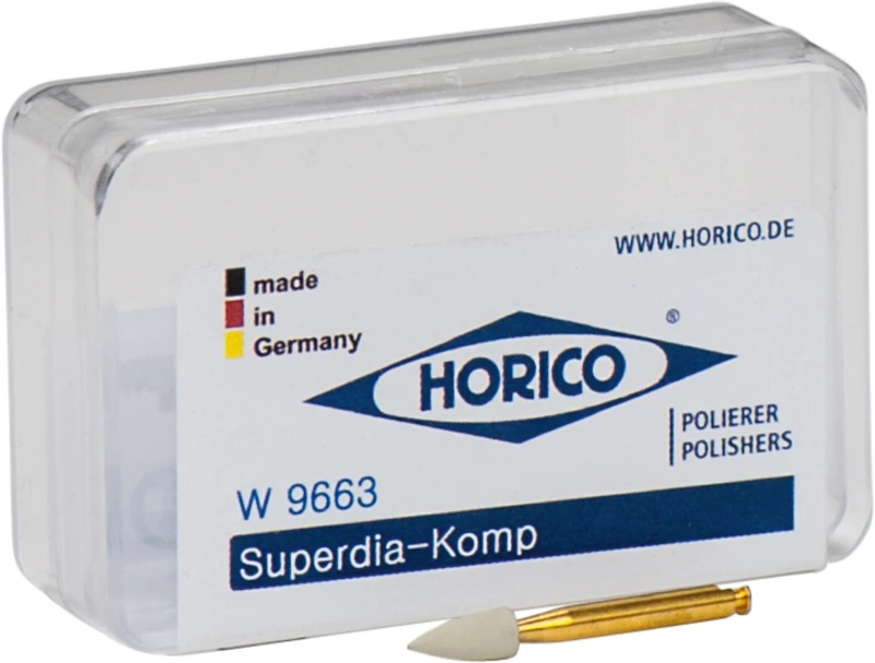 Diamantpolierer 9663  Packung  5 grün, RA, Figur Spitze