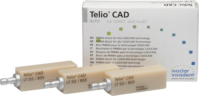 Telio® CAD  Packung  3 Stück Größe B55, D2 LT