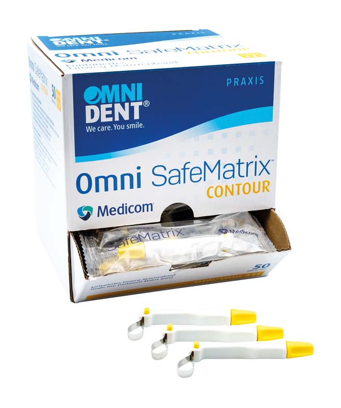Omni Safematrix Contour  Packung  50 Stück gelb, klein, 4,5 mm