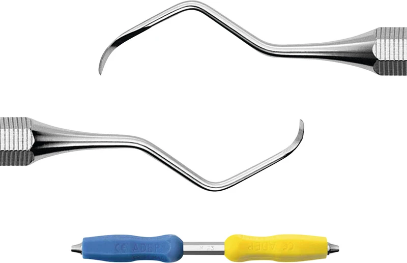 DEPPELER Scaler M23   Stück  M23 mit ADEP Griff blau\gelb