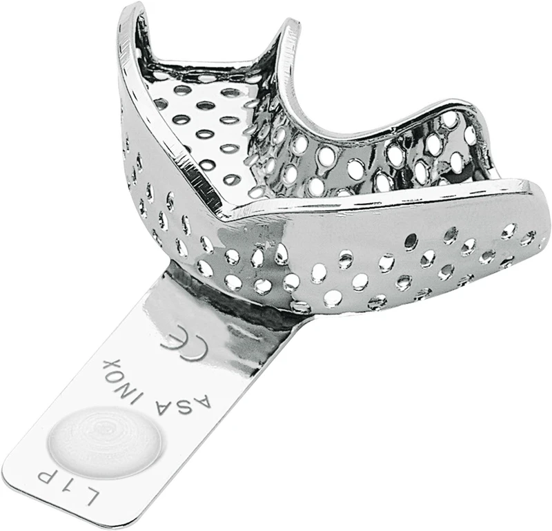 PERMA-LOCK Abformlöffel  Stück  UK Front partiell, perforiert, weiß, 2804-L1P