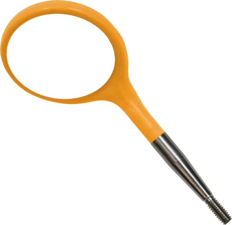 Crystal HD Mundspiegelansätze  Packung  12 Stück Größe 4, Ø 22 mm, neonorange