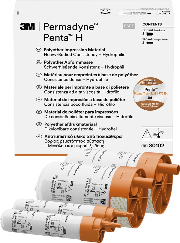 Permadyne  Refill Packung  2 x 300 ml Basispaste, 2 x 60 ml Katalysator, Penta H