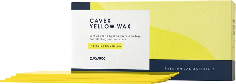 Cavex Yellow Wax  Packung  17 Stück gelb