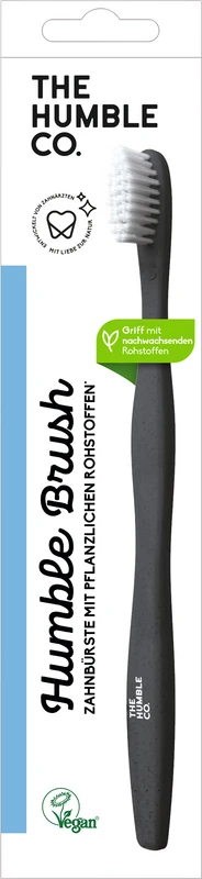 Humble Brush Pflanzenbasierte Zahnbürste  Stück  schwarz, soft