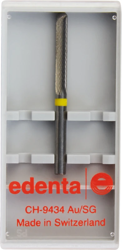 HM Parallelfräser 2666F  Stück  Fasenschliff, linksdrall, gelb superfein, HPK 103, Figur 137, 15 mm, ISO 023