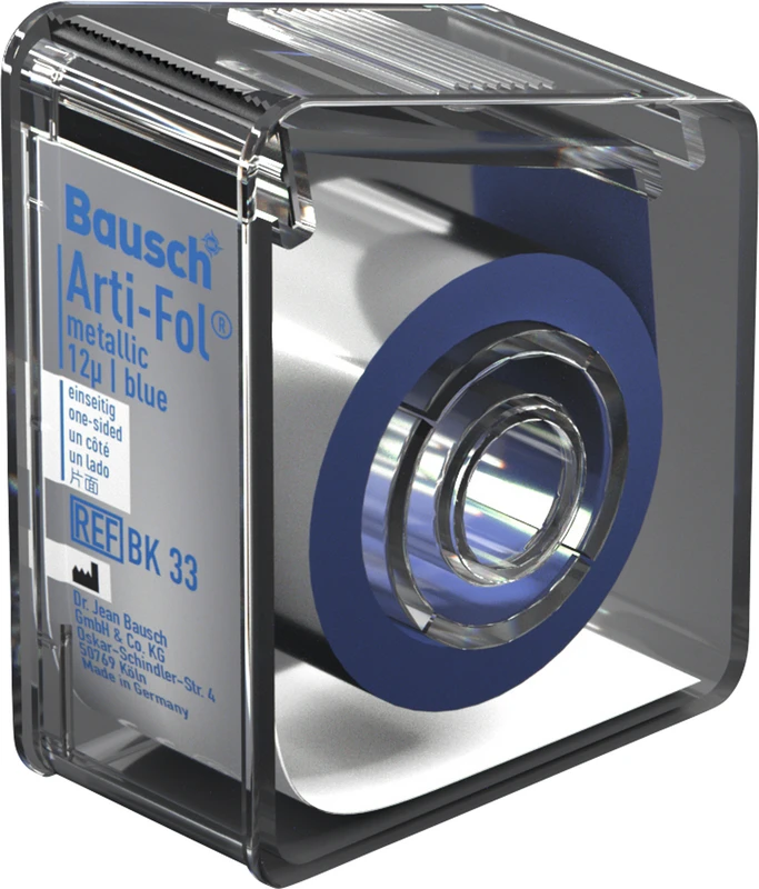 Arti-Fol® metallic 12 µ  Spender  20 m blau, 22 mm, einseitig, BK 33