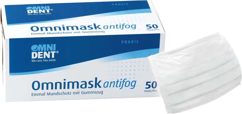 Omnimask antifog  Packung  50 Stück weiß mit Gummizug