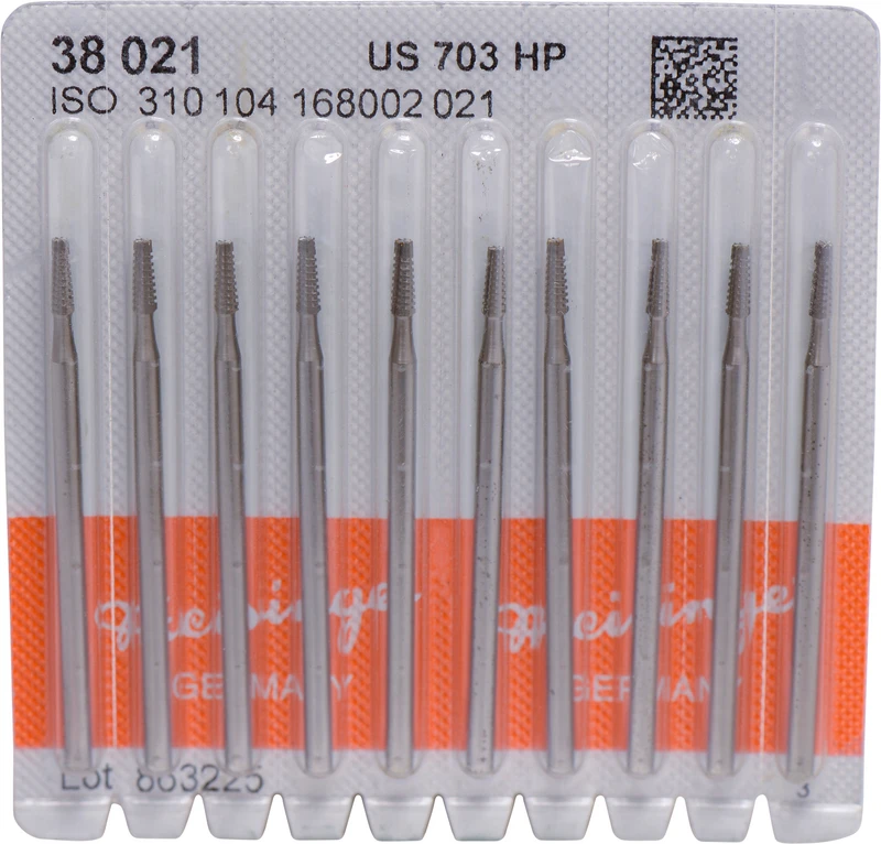 Stahlbohrer 38  Packung  10 Stück HP, Figur 168 konisch, 5,7 mm, ISO 021