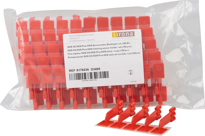 XIOS Sensorhalter  Packung  100 Stück rot
