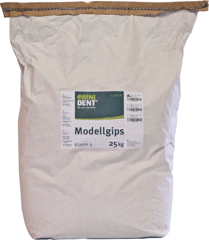 Modellgips natur  Sack  25 kg Hartgips blau