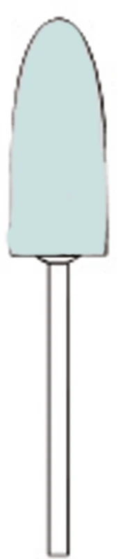 Identoflex Super Acrylic Polishers  Packung  6 Stück HP, hellblau fein, Flamme schmal