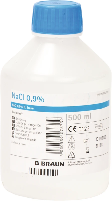 NaCl 0,9% Spüllösung  Flasche  500 ml Ecotainer