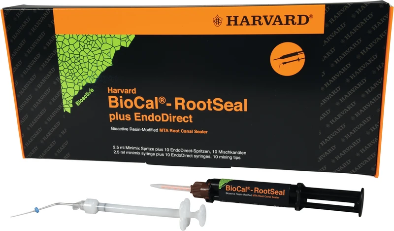 Harvard BioCal®-RootSeal  Packung  2,5 ml Minimix-Spritze, Zubehör