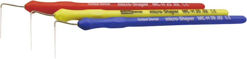 Micro Shaper  Packung  3 Stück 21 mm, ISO 20 gelb, ISO 25 rot, ISO 30 blau, Taper 02