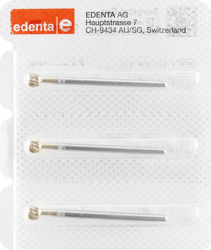 Chirurgie Knochenfräser HM C141AC  Packung  3 Stück HP, Figur 001, ISO 050