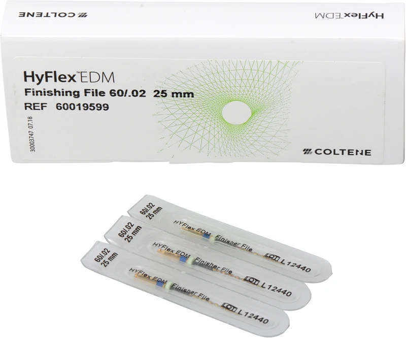 HyFlex EDM NiTi-Feilen  Packung  3 Finishing Feilen 25 mm, Taper.02 ISO 060