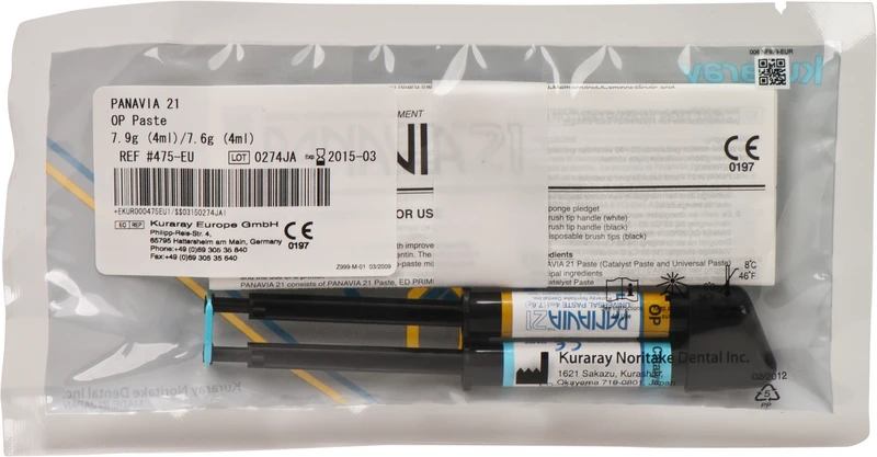 PANAVIA 21  Nachfüllpackung  7,9 g Katalysatorpaste OP, 7,6 g Universalpaste
