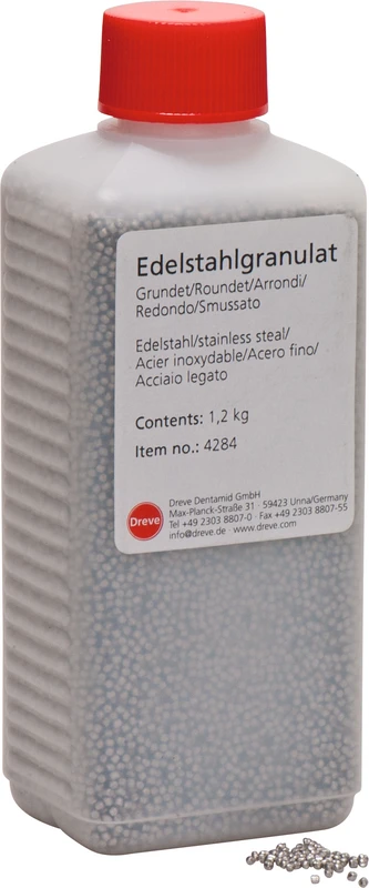 Edelstahlgranulat  Flasche  1,2 kg Granulat